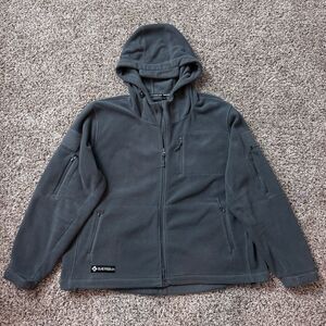 Baerskin Tactical Hoodie Mens 3XL Gray Fleece Hoodie Jacket Full Zip